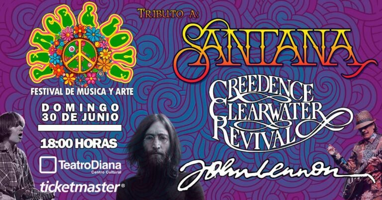 Lee más sobre el artículo Peace & Love: Tributo a Santana, Hendrix, Creedence en Guadalajara